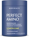 BodyHealth PerfectAmino Powder - BCAA in EAA Powder for Pre and Post Workout - Energijski napitek aminokislin za moške in ženske za podporo najete mišice in regeneracijo - limonina lima - 60 Serving
