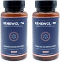 Srilabs Renewglow Biotin 5000mcg Doplačilo za rast las za ženske 40 Plus - Gotu Kola Vitamin E, C cink za zdrave lase, kožo in nohte – s 27 Lepotno izboljšanje hranil