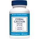 The Vitamin Shoppe Coral Calcium 1.500MG - Eko varen vir kalcija, magnezija in sledljivih mineralov za podporo zdrave kosti in zob (180 kapsul)