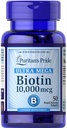 Puritanski ponos Ultra Mega Biotin 10000 Mcg 50 Count