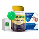 Melatonin 5Mg, 120 Gummies, Podpora za spanje (2 paket) z Bundle Exclusive Better Ligth&Spring Guide