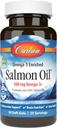 Carlson Salmon Oil, 500mg Omega-3s, divje ujeta Norveška ribje olje, trajnostno pridobljena, 50 Softgels