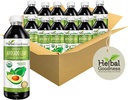 Zeliščna dobrota Avocado Leaf Extract Liquid Supplement - Probiotic Protein Gut Health Fiber dopolnilo zdravje kosti in imunske podpore -12(12oz) btls (Pack of 12)