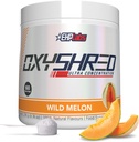 EHP Labs OxyShred Pre Workout Powder & Shredding Supplement - Preworkout Powder z L Glutamin & Acetil L Karnitine, Energy Boost Drink - Wild Melon, 60 Servings