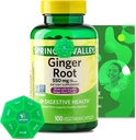 Ingver Root 550 mg, 100 vegetarijanske kapsule z mešanico ekskluzivnih vitaminov in mineralov - A do Z - boljši Ligth&Spring vodnik