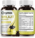 Shilajit Pure Himalaaan Organic Shilajit Gummies,50000MG Shilajit Supplement za moške in ženske z 85+Trace minerali in fulvično kislino,Podpora za fokus, energetiko in imuno, Non-GMO