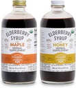 Syrup Bundle – 2 stekleničke okusnih, Gluten-free Elderberry Zeliščni dodatki s potent Imunske koristi Iz samo organskih sestavin v majhnih serijah v ZDA - 32oz