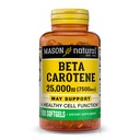 Mason Natural Vitamin A Beta karoten 25,000 i.e., podpira vid, delovanje celic in imuno zdravje, 100 kapsul, pakiranje po 3