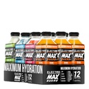 ELECTROMAX SUERO - Nič sladkor Elektrolitsko pijačo – 12-Pack Mix (21,3 Fl Oz vsak), Hidracija za šport, regeneracijo in dnevno uporabo – magnezij, kalij, cink, kalcij – nič kalorij. (mešanica)