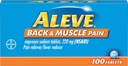Aleve Back and Muscle Pain tablete, hitro ukrepanje ves dan ciljno olajšavo za glavobol, mišice in bolečine v hrbtu, Naproxen natrijeve kapsule, 220 mg, 100 Število