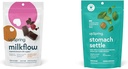 UpSpring Milkflow SoftChews, Dojenje dodatek s Fenugreek & Blaženi osat + UpSpring Stomach Settle Kapljice za občasno slabost Relief / Upset Stomach z ingver, Lemon, Spearmint, in B6.