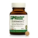 Standardni proces Echinacea-C - dodatek za podporo imunskega sistema - ponudbe Dnevni odmerek vitamina C - Gluten-free, ne- mlečna in ne- soja - 90 tablet (90 obrokov)