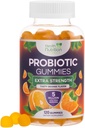 Probiotic Gummies 5 milijard CFU - Diverse Probiotic Strains for Digestive Health & Gut Support Gummy for Women, Moški, & Otroci, Daily Probiotics Supplement for Imunska podpora, Non-GMO, Vegan, 120 Gummies