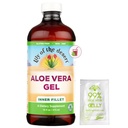 Lily iz Puščavske Aloe Vera Gel - Inner Fillet Filtered Aloe Vera pijača, Dehteča doslednost, Prebavne encimi za Gut zdravje, Stomach Relief, Wellness Glowing Skin 16 Fl Oz Gelly Sachet Vključeno.