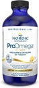 Nordic Naturals Proomega Liquid, Lemon Flavor - 8 oz - 2840 mg Omega-3 - Olje visoke jakosti z EPA & DHA - spodbuja zdravje možganov, oči, srca, in imunskega zdravja - Non-GMO - 48 Servings