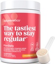 FiberDaily Delicious Fiber Powder - Organic Psyllium Husk, Agave Inulin & Sunfiber® Guar Guam Jagoda limonada pijača, sladkor brez, topen Fiber, Prebiotic Fiber dodatek, Vegan, 1 mesec dobave
