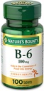 Narava?s Bounty Vitamin B6, 100mg, Tablete, 100 Ct..