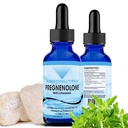 Absonutrix Pregnenolone z L-Theanine Advanced Formula 390 mg, 4 Oz Liquid, 302 Servings, Izdelano v ZDA, Hitra absorpcija, Kakovost Močne sestavine, Ne-GMO, GMP Certified Facility