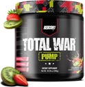 REDCON1 Brez stima in kofeina Pred vadbo Prašek za ženske in moške - Total War Pump - z L-citrulin, Beta Alanine & More - Vadba ob katerem koli času dneva - Jagodna Kiwi (10.58 oz)