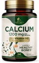 Kalcij 1200 mg z vitaminom D3 - dodatek za zdravje kosti, dodatek vitamina D in kalcija za ženske in moške - moč kosti, podpora zob in imunskega sistema, naravne kalcijeve tablete, ustekleničen v ZDA - 240 tablet