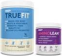 RSP HRANILNA Veganska AminoLean Pre Workout Energy (Acai 25 Serving) z TrueFit Protein Powder (Vanilla 2 LB)