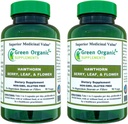Zelena Ekološka dopolnila Hawthorn Berry kapsule, List, Cvet, Hawthorn dopolnila vsebuje 90 kapsul, Naravni Hawthorn Herbs za kardiovaskularno zdravje in naravno nego srca (Pack of 2)