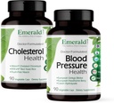 EMERALD LABS Holesterol Health (90 Caps) & Krvni tlak Health (90 Caps) - Podpora srce in cirkulatorni sistem - Podpora ravni krvnega tlaka v normalnem razponu - Gluten-free - 30-dnevno oskrbo