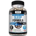 Kaya Naturals - Sleep Support Formula z Melatonin - Pomoč Podpora Vitamin dodatek - Sleep Stres in Mood Support - L-Triptofan, Passion Flower, Ashwagandha in More - 60 Kapsule (60 Count)