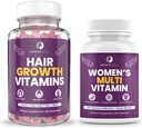 Mamicaz ljubezen postpartum izguba las Vitamin - Biotin Gummies za rast las, Radiant kože in močne nohte Plus Ženske Dnevni multivitamini za zdravje, energijo, fokus in razpoloženje