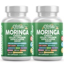 Moringa v prahu Kapsule + Kurkuma Moringa List Cejlon Cimet Ashwagandha Ginger Tart Cherry Boswellia Quercetin Česen Sveti Bazilij Saffron Nettle Črna poper Poper-Go dodatek s čisto Nutro (2)