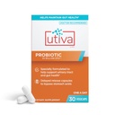 Szio+ Utiva Probiotic – Sečni trakt in Gut Health Supplement – 12 milijard CFU Lactobacillus & Bifidobacterium Probiotic za moške in ženske, 30 Zapoznelih sproščanje Vegi kapsule