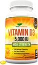 Vitamin D3 5000 i.e., 365 Easy-Swallow Softgels, Visoka trdnost Vitamin D 5000 i.e. dodatek - celoletno oskrbo