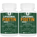 Liposomski Fisetin dodatek, 2000MG, 98% Čisti Fisetin Polifenoli Antioksidanti, s Quercetin, TMG in Resveratrol, za zdravo staranje, kognitivna podpora, 120 kapsul