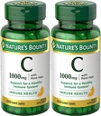 Narava Bounty Vitamin C + Rose Hips, Imunska podpora, 1000mg, Obloženi Caplets, 100 Ct - pakiranje po 2