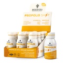 Bee and You Imune Support 100% naravna propolis Shot dodatek, antioksidanti, vitamin C, VIT D3, cink, pomarančni sok, Surovi med, 1,69 fl. oz x 12 steklenice