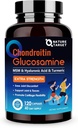 NATURE TARGET Glukozamin Chondroitin MSM, Skupni dodatek za podporo, Shellfish Free, Turmeric Boswellia, Hyaluronska kislina, Kolagen, Kalij za kartilažo in zdravje kosti,120 Kapsule, 40 Serving