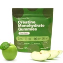 Kreatin Gumies 5g Monohidrat + Taurin & B12 - Brez sladkorja, Vegan, Gluten-free - Green Apple - 120 Count (30 strežb) za moč, energijo in fokus