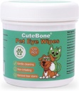 CuteBone Pet oči obriši 120 Štetje - Nežno in pomirjujoče oči čiščenje obriši za pse in mačke, odstrani umazanijo, Tear Stains, in debris, Preprečuje okužbe oči, naravne sestavine, varna in enostavna za uporabo