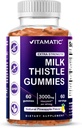 Vitamatsko mleko Thistle Gummies- 10000 mg ekvivalenten na serviranje (od 50:1 ekstrakt 200 mg)- Jetrno detoks in protioksidantno zdravje - Min. 80% silimarin Flavonoidi - 60 pektin na bazi