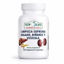 Novo življenje Limpieza Suprema Hígado Riñones y Vesicula, zdrava jetra, vrtna korenina, izvleček iz mlečne omake, 100 kapsul