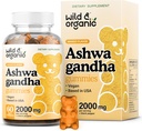 Wild & Organic Ashwagandha Gummies 2000mg - Mood Support Supplement w/Ashwagandha Root Extra Jakost - Natural Calm Supplements Gummies - 60 Vegan, Non-GMO Chews
