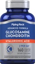 Piping Rock Glukozamin Chondroitin za ženske in moške 