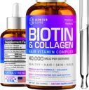 Biotin & kolagen kapljice za enostavno absorpcijo - Tekoči dodatek za rast las - Zdrave kože in nohti - Unisex