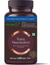Pure Trans Resveratrol 500 mg z Bio Perine Antiaging Skin Care Antioksidant dopolnilo za zdravje srca in dnevno imunske podpore 30 Veg Kapsule 
