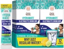 GuruNanda Hydramate Podpora Hidracija Drink Mix - Elektrolit Powder Packets za dehidracijo, vaje in energije - Brez dodanih sladil, Non-GMO, Naravni limonin limonin okus - 12 Število (0,56 oz vsak)