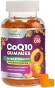 CoQ10 Gumiji za odrasle - koencim Q10 100mg na serviranje - 3X Jakost, visoka absorpcija Antioksidant dopolnilo za zdravje srca in proizvodnjo energije - Co Q10 (Coq 10) Dodatki - 120 Gumies