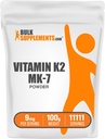 BulkSupplements.com Vitamin K2 Powder - Vitamin K2 MK-7, kot menakinon Powder - K2 Vitamin dodatek za Wellness, Gluten Free, 9mg na Serving, 100g (3.5 oz) (Pack of 1)