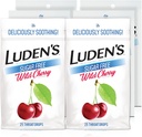 Luden's Sugar Free Divje češnjevo grlo kapljice, vneto grlo Relief, 25 Count (6 Pack)