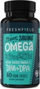 Ocean Reševanje Omega, Algae Omega 3, DHA dopolnilo, 2-mesečna dobava, trajno izvorno, najvišje ravni DHA na kapsulo (440 mg), w/DPA