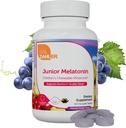 Zahler mlajši melatonin, naravno grozdje, 60 žvečljivih tablet (1 mg na tableto)